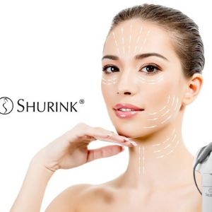 Shurink - аппаратная подтяжка морщин.  Подтяжка морщин термоусадочным картриджем, повышение эластичности кожи и подкожной клетчатки лица, живота и бедер.