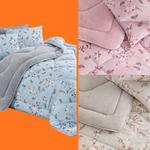 Роскошный Двуспальный Комплект с Одеялом Велсофт и Натяжной Простынёй