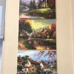 Картины по номерам на холсте с деревянным подрамником или на дереве различных размеров