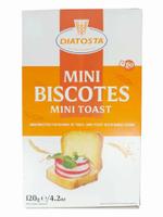 Мини тосты DIATOSTA пшеничные (120 г, в картонной коробке) 5601560111882