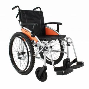 Инвалидная коляска Excel G-Lite Pro 24” с широкими колёсами. Отлично подходит для местности с  дорогами без твёрдого покрытия.
