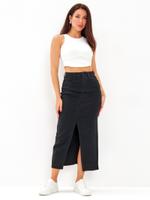 Юбка джинсовая миди черная Юбка джинсовая миди черная