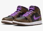 Кроссовки Jordan 1 Mid Purple Mocha DQ8426-215 DQ8426-215