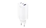 СЗУ Olmio 65Ws, Type-Cx2 +USB, PD, QC, GaN, белое 046399