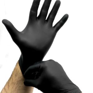 Нитриловые перчатки черные