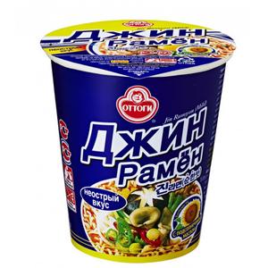 Лапша "Оттоги Джин Рамен" средне-острая 65 гр, пр-во Южная Корея