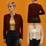 Роскошный трикотажный кардиган с геометрической фактурой