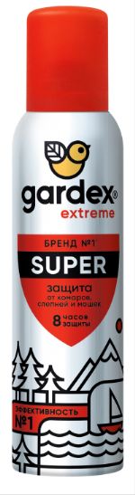 Gardex SUPER Аэрозоль-репеллент от комаров, мошек и других насекомых 150 мл 0140/1