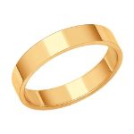 Обручальное кольцо плоское на заказ арт. 002050