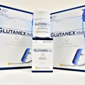 Glutanex Mask / Glutanex Tabs
.
1. Glutanex Mask
Маска Glutanex, в составе с высокой концентрацией антиоксидантов, способствует отбеливанию, увлажнению, и очищению кожи, что придает лицу сияющий вид, в течении 15 минут после применения. Маска Glutanex сделана из чистого хлопка, которая идеально липнет к лицу и отлично держится
.
Состав маски Glutanex содержит высокую концентрацию таких антиоксидантов как:
- Гиалуроновая кислота (Увлажняет кожу)
- Глутатион (Отбеливает и осветляет кожу)
- Ниацинамид (Восстанавливает кожу)
- Коллаген (Придает эластичность)
.
2. Glutanex Tabs
Таблетки Glutanex использует только самую чистую форму глутатиона  для детоксикации, антиоксидантных эффектов, предотвращающих образование свободных радикалов, и ингибирования тирозиназы, чтобы уменьшить образование меланина для достижения осветленного тонуса кожи