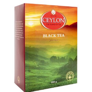 Чай черный байховый Цейлон CEYLON Листовой Премьер 100г к/к  1/40