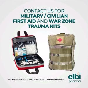 Trauma sets, military first aid