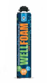 Пена монтажная профессиональная всесезонная Pro65 Low Expension WELLFOAM WHAS65LE