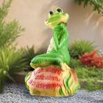Лягушка на камне большая (23х30х52) гофра упаковка по 1 шт. 4233103