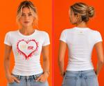 Премиальная Slim Fit футболка Love Me из хлопка с эластаном