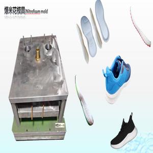 The Maintain basic Mold life is 20K pairs per set mould(average by one year continually production)
ZhangZhou J.H Commerce Co.,Ltd. is specialized in various kinds of molds,such as Injection EVA molds,Pouring EVA molds,Rubber Mold,PU mold,TPR mold and so on.
Product:EVA/Rubber/PU/TPR/Pop Corn mould
Materials:Aluminum
Approx Size:30-35,36-40,41-46
Approx Weight:110KGS
Design:OEM or as negotiation.
Application:	
1.-For shoes industry,such as outsole,insole,slipper,1 mold with 1 pair or 1 mold with 2 pairs.
2.-For toys.
3.- For decoration accessories.
Сохранение базовой жизни формы составляет 20 тыс. пар на один комплект формы (среднее значение при непрерывной производительности в течение одного года).  
Компания Zhangzhou J.H Commerce Co., Ltd. специализируется на различных типах форм, таких как формы для литья EVA, формы для заливки EVA, резиновые формы, PU-формы, TPR-формы и т.д.  
Продукция: формы для EVA/резины/PU/TPR/попкорна  
Материал: алюминий  
Приблизительные размеры: 30–35, 36–40, 41–46  
Приблизительный вес: 110 кг  
Дизайн: OEM или по переговорам.  
Применение:1.- Для обувной промышленности, например, для внешней и внутренней подошвы, сапог, 1 формой на 1 пару или 1 формой на 2 пары.2.-Для игрушек.3.- Для декоративных аксессуаров.