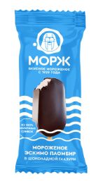 Мороженое Эскимо пломбир в шок. глазури 80гр. "Морж" 20