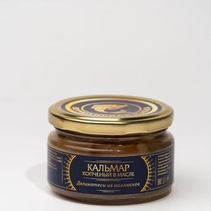 Кальмар копченый в масле 0,25 л