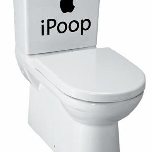 Наклейка для туалета - IPoop. 