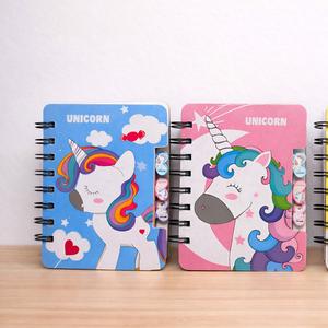 Блокнот на спирали UNICORN (с боковыми разделителями) — ассорти 3 дизайна