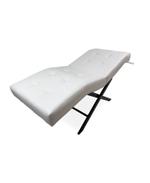 Анатомическая кушетка с держателями для лампы, Шашки, Белая Экокожа Beautiful TIME НФ-00004021 НФ-00004021