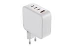 СЗУ Olmio 100W, Type-Cx3 +USB, PowerDelivery, QuickCharge, GAN, белое 044550