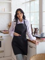 Фартук рабочий кухонный черный - ValiVer 1 карман 11617150