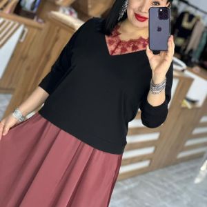 Шикарная двойка😍😍😍 В четырех красивых подборках🥰🥰🥰  размеры 48/54🤩 ткань: трикотаж лапша&amp; плотный шелк🤩🤩 цена 1350 сом