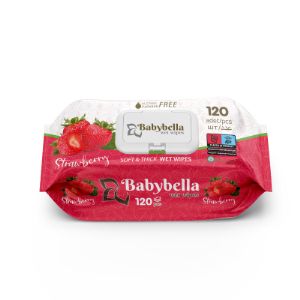 Влажные салфетки Babybella Wild Strawberry 120 шт