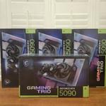 Продаю совершенно новый комплект из 4 видеокарт MSI GeForce RTX 5090 32GB Gaming Trio OC