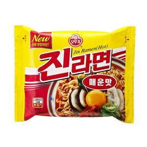 Лапша "Оттоги Джин Рамен" острая 120 гр м/у,  пр-во Южная Корея