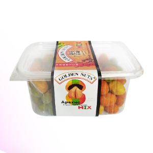 Арахис в хрустящей корочке Golden Nuts 100гр. 
Со вкусами: MIX, 4 сыра, барбекю, васаби, черная икра, охотничьи колбаски, шашлык, икра красная, краб.
В коробке 50шт.
Продукция произведена в Республике Казахстан. г Алматы. 
Собственная торговая марка компании RB Brands. ( )
Арахис от производителя. Оптом.
Цены: 100гр = 42,54 руб,. 
Цена без НДС, без учета доставки.
Бренд: Golden Nuts
Страна: Казахстан
Вес нетто: 100гр.
Гарантия производителя: есть
Чтобы купить Арахис Golden nuts оптом, свяжитесь с поставщиком. 
Компания поставщик — RB Brands из города Алматы. 
Доставка возможна транспортной компанией, самовывоз. 
Способы оплаты: наличными, безналичная оплата.