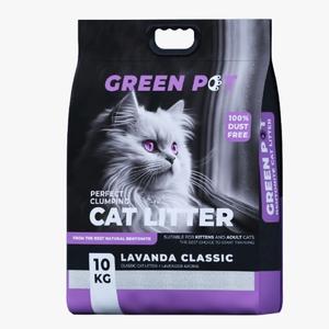 Наполнитель для кошачьего туалета бентонитовый с ароматом лаванды.
Пакет 10 кг. экономичен: хватает на 30 дней. Отлично комкует, дезодорирует, не аллергичен.