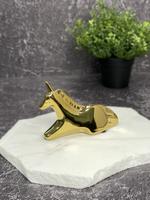 Фигурки декоративные — - HM-FIG-EDINOROG/золотой