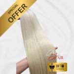 Bulk hair extensions blond color 0016