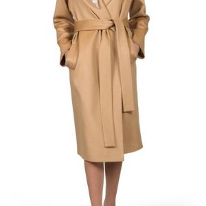 Пальто демисезонное М 8-5-2д/с. Уютное пальто-халат из высококачественной пальтовой ткани прямого силуэта с классическим отложным воротником. Пальто отличается необыкновенным комфортом, благодаря удобному крою.
