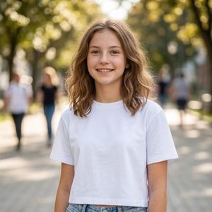 Белая футболка оверсайз