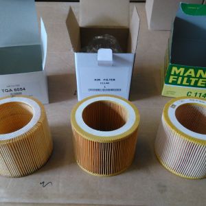 Сравнение исполнения  воздушных фильтров MANN - TG Filter - Apureda