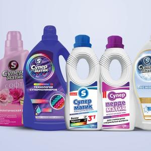 Линия суперэффективных средства для стирки и кондиционеры для белья, штор и  тюлей, домашнего текстиля, ковров и обивки.