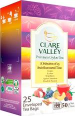 Чай пакет. в саше CLARE VALLEY 5 FRUITY FLAVOURS IN TEA BAGS в упак. 12 шт CLARE VALLEY