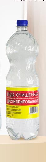 Вода очищенная дистиллированная 1,5л