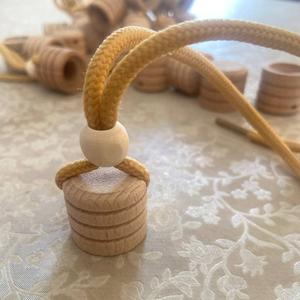 Крышка для стеклянного флакона автопарфюма цилиндрическая со шнурком и бусиной. Цена  от 1500 шт - 10р/шт