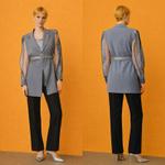 Элегантный приталенный жакет Silver Aura