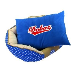 Лежак с подушкой DOBAZ  Blue 65x45x30 см. 