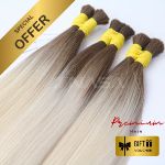 Bulk Hair Extension Straight Nasa Hair Ombre Color 0045