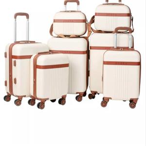 Артикул: 826-бежевый 
материал: АВС Пластик
мини-чемоданы (дорожные кейсы) 12 и 14" дюймов
Чемоданы- 16", 18".20",22."24" дюйма