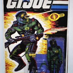 Солдатик G.I.Joe Ночная гадюка - Night Viper. Солдатик G.I.Joe Ночная гадюка - Night Viper (код 6547) пластиковый, высота около 10 см.