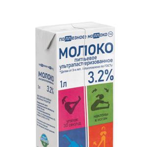 Молоко 3,2 % 1 л Поллезное