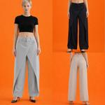 Роскошные Драпированные Широкие Брюки Премиального Кроя