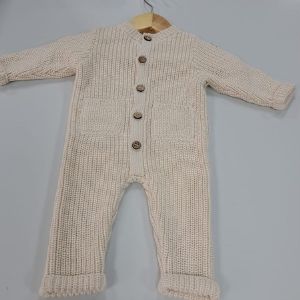 flat knit baby rompers